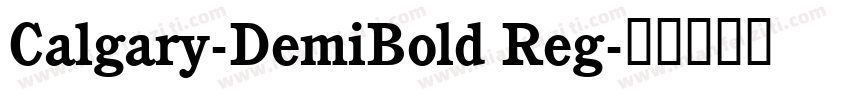 Calgary-DemiBold Reg字体转换